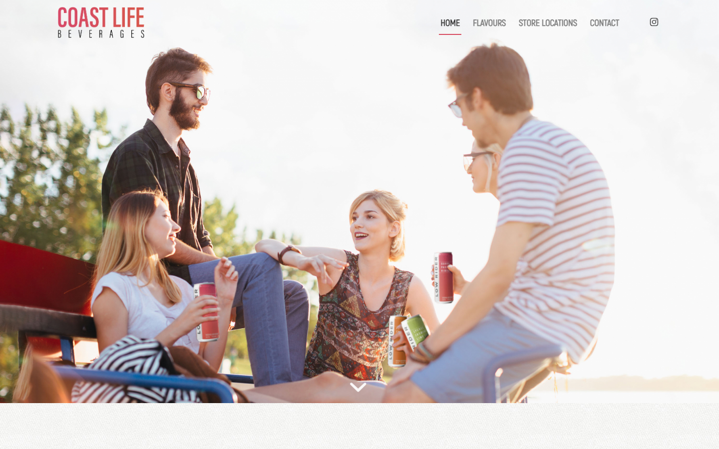 Coast Life Beverages website