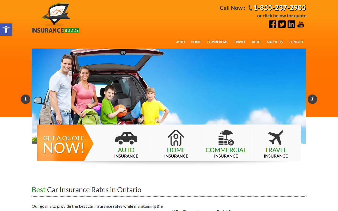 Insurance Buddy website
