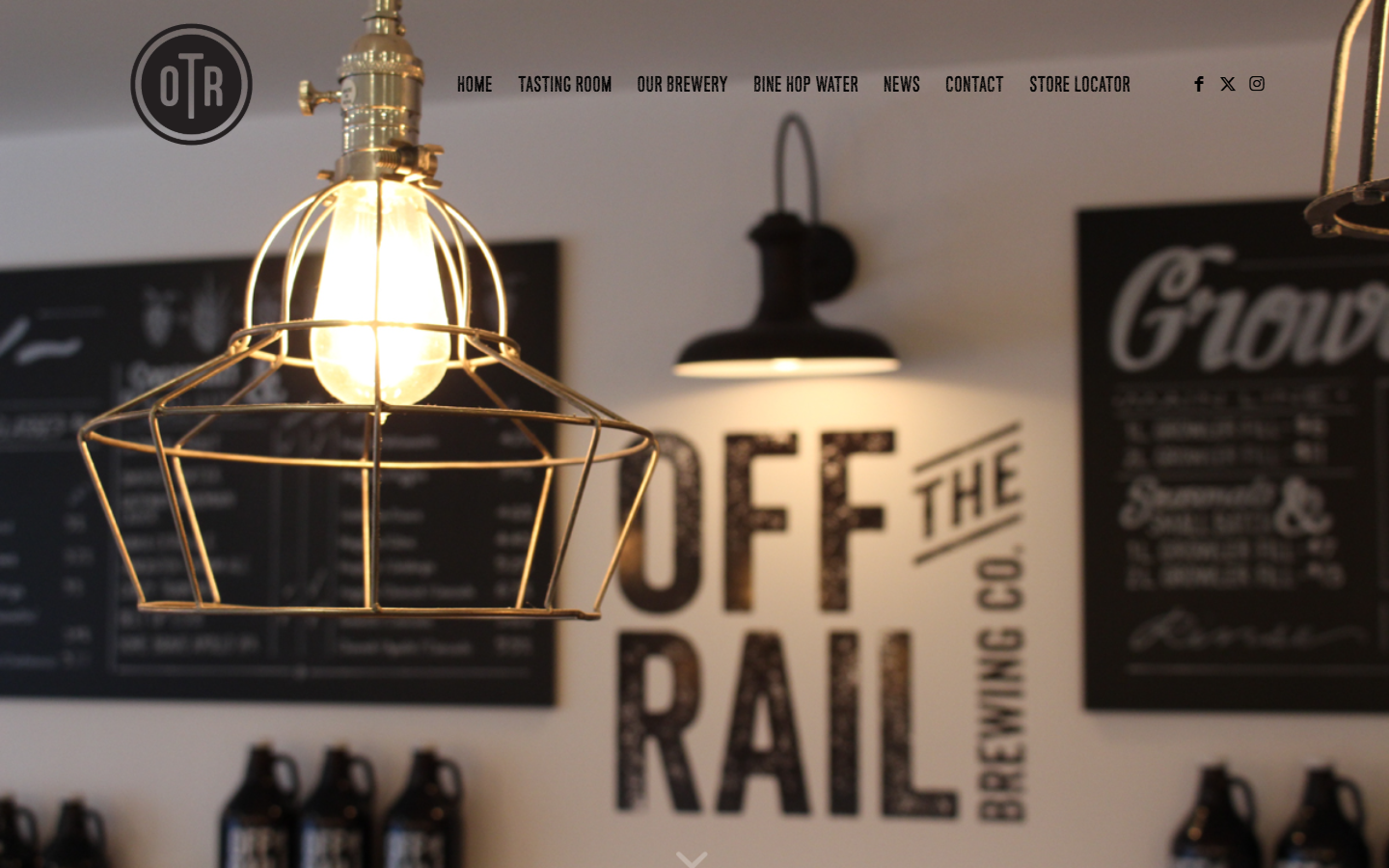 Off the Rail Brewing website